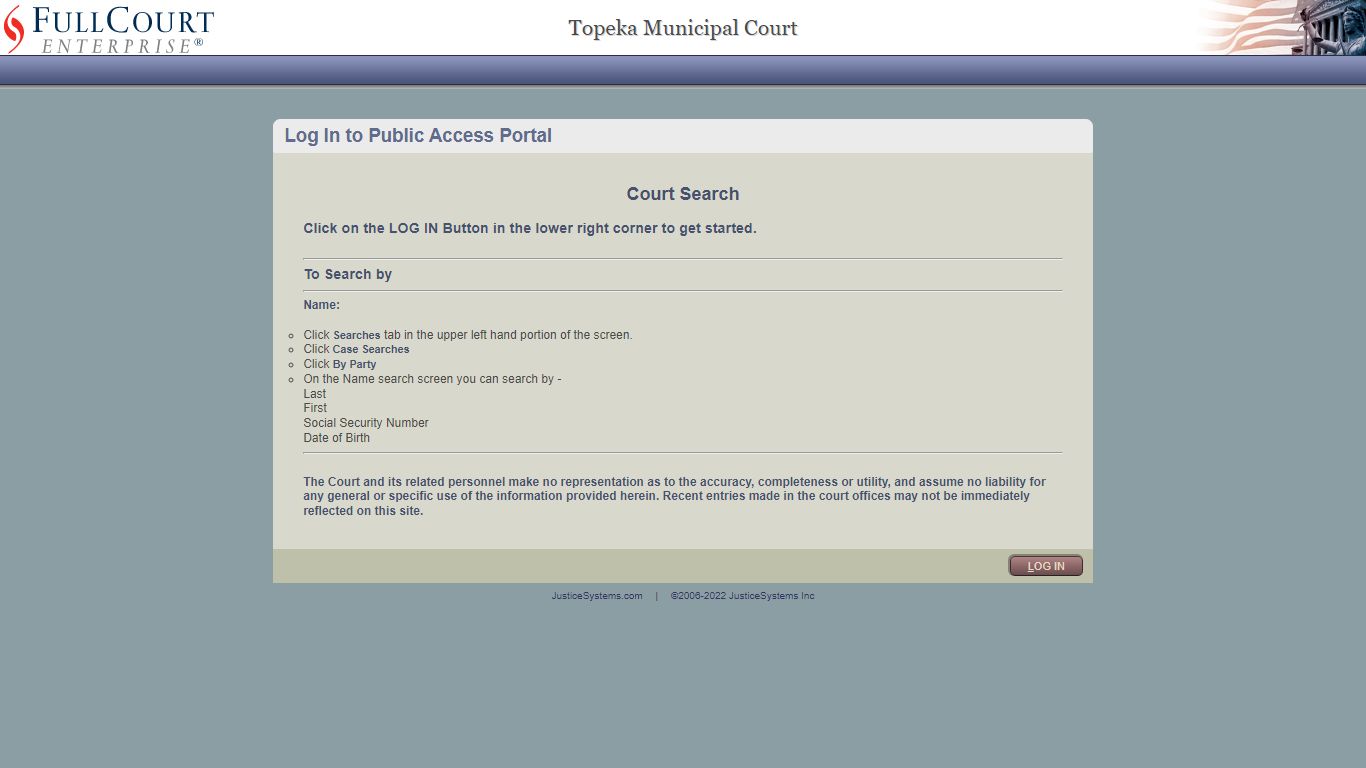 Court Search - Topeka
